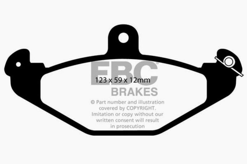 EBC 08+ Lotus 2-Eleven 1.8 Supercharged Yellowstuff Rear Brake Pads - DP4885/2R