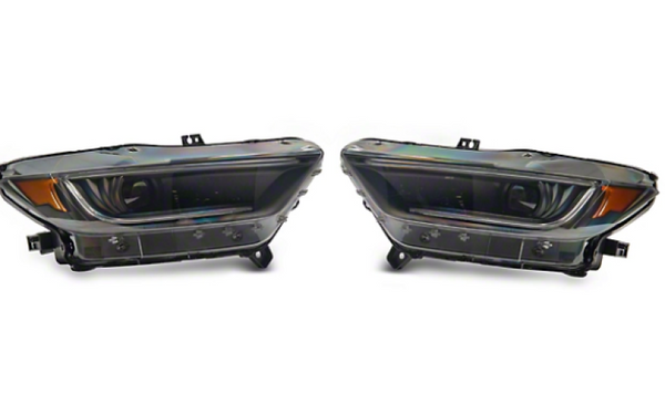 Raxiom 15-17 Ford Mustang 18-20 Mustang GT350 Left Headlight- Blk Housing (Smoked Lens) Box 1 of 2 - 406011-1 by Raxiom