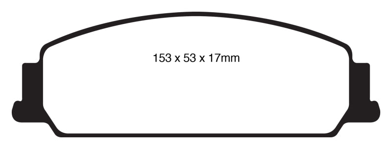 EBC 08-10 Pontiac G8 3.6 Bluestuff Front Brake Pads - DP51833NDX