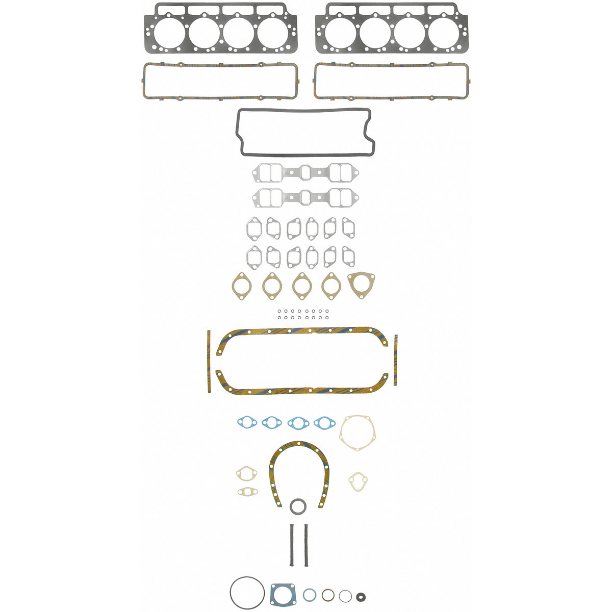 Fel-Pro FS 7673 PT-2 Engine Gasket Set - FS7673PT2 - front view
