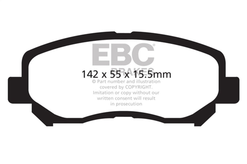 EBC 12+ Mazda CX-5 2 Ultimax2 Front Brake Pads - UD1623