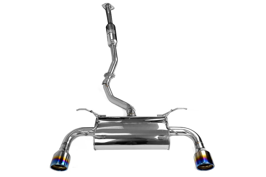Invidia Subaru BRZ / Scion FRS Q300 w/ Rolled Titanium Tips Cat- Back Exhaust (Blue Edge) - HS12SSTG3T