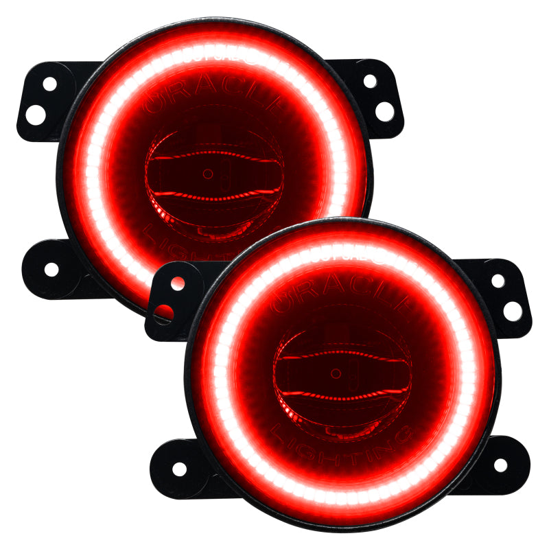 Oracle Jeep Wrangler JK/JL/JT High Performance W LED Fog Lights - ColorSHIFT - Dynamic SEE WARRANTY - 5846-332