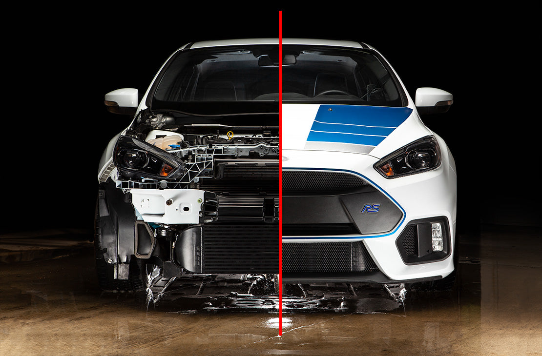 Cobb 16-18 Ford Focus RS Front Mount Intercooler - Black - 793500-BK