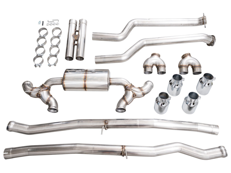 AWE BMW G90/G99 M5 Touring Edition Catback Exhaust - Chrome Silver Tips - 3015-42790
