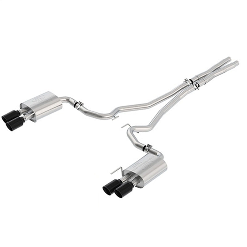 Ford Racing 2018+ Mustang GT 5.0L Cat-Back Extreme Exhaust System w/ Quad Black Chrome Tips - M-5200-M8EBA