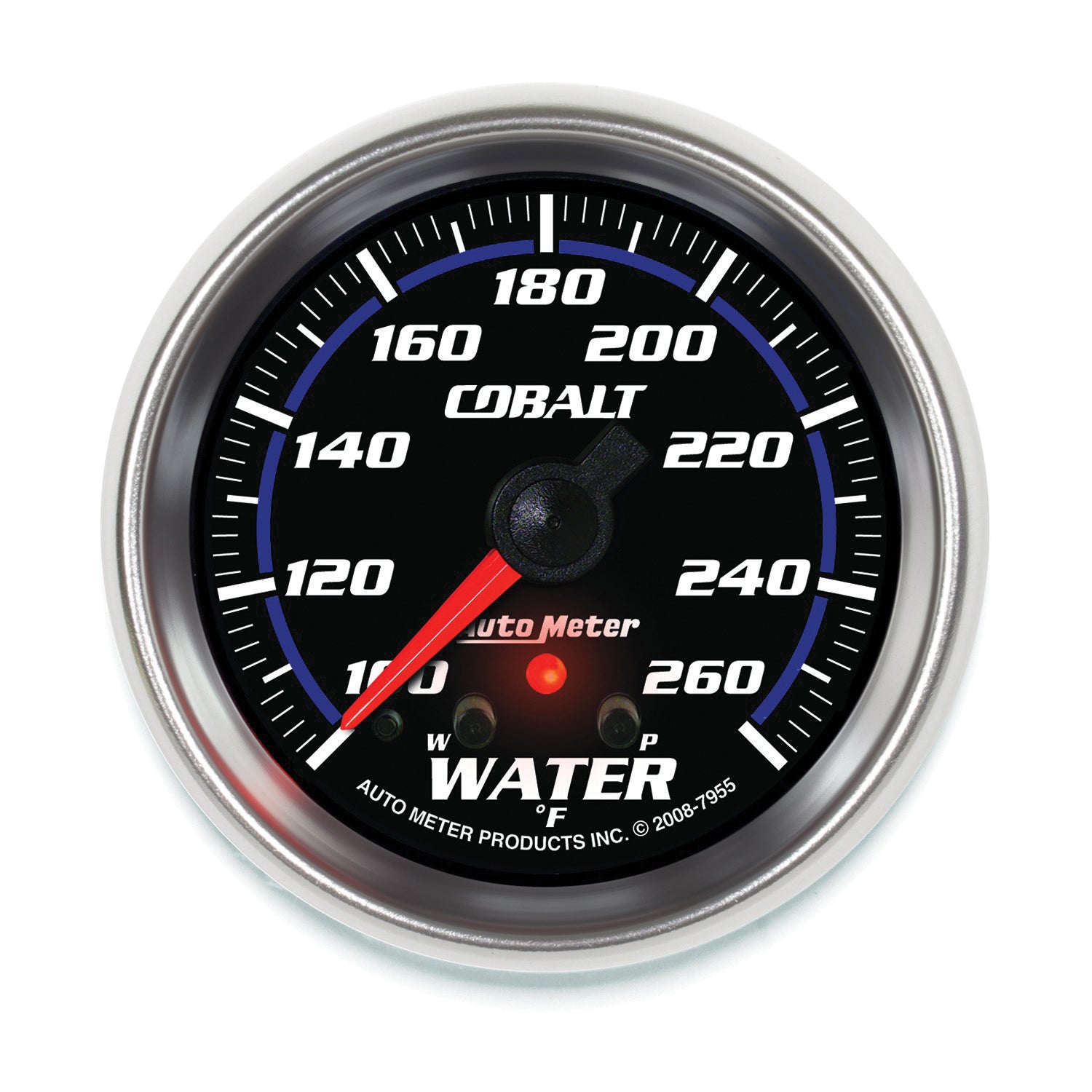 Autometer Cobalt 66.7mm 100-260 Degree F DSM Water Temperature Gauge - 7955