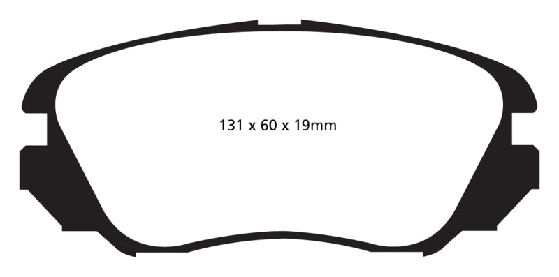 EBC 10+ Chevrolet Equinox 2.4 Greenstuff Front Brake Pads - DP62013