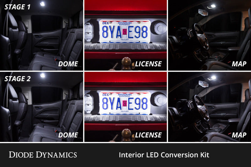 Diode Dynamics 05-21 Nissan Frontier Interior LED Kit Cool White Stage 2 - DD0634 by Diode Dynamics - detail view