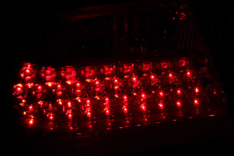 ANZO 1996-2002 Mercedes Benz E Class W210 LED Taillights Red/Clear - 321114