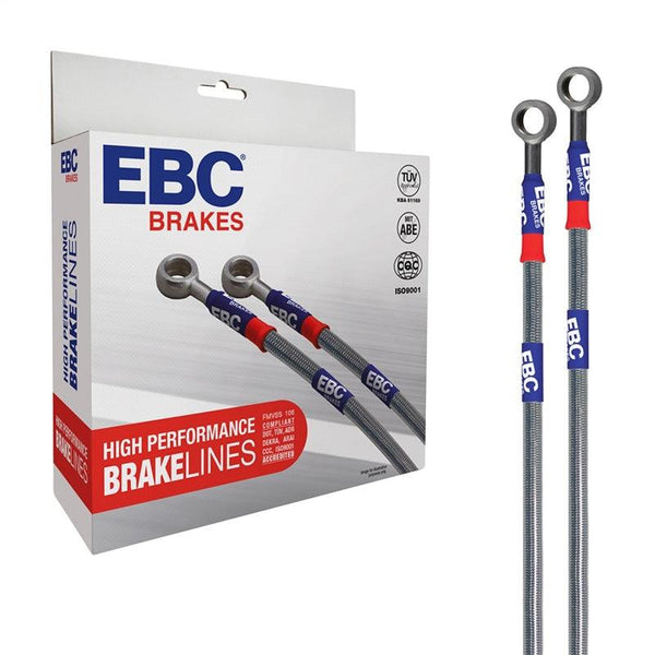 EBC 00-01 Dodge Ram 1500 (4WD) 3.9L (w/ABS w/o Height Sensor) Stainless Steel Brake Line Kit - BLA7215-3L for 2000-2001 Dodge