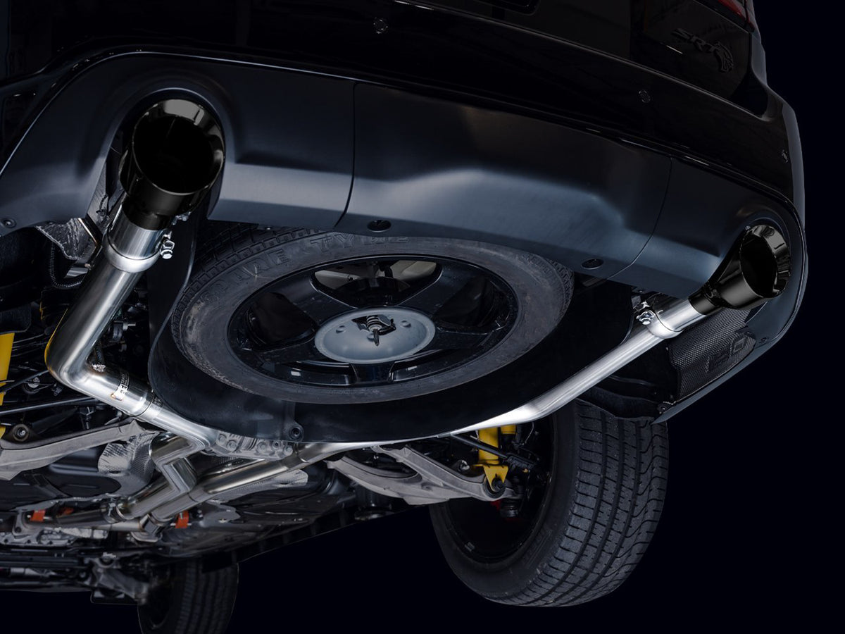 AWE Tuning 18-23 Dodge Durango SRT & Hellcat Track Edition Exhaust - Diamond Black Tips - 3020-33952