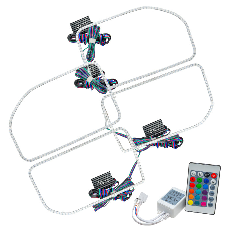 Oracle Ford F250/350 11-16 Halo Kit (Square Ring Design) - w/ Simple Controller SEE WARRANTY - 2383-504