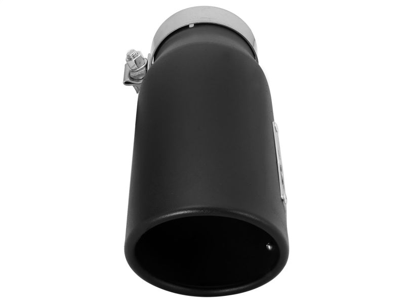 aFe MACHForce-XP 3.5in 409 Stainless Steel Exhaust Tip 3.5in x 4.5in Out x 12in L Clamp-On - 49T35456-B12