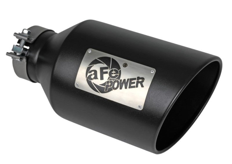 aFe Power MACH Force-Xp 409 Stainless Steel Clamp-on Exhaust Tip Black - 49T40801-B15