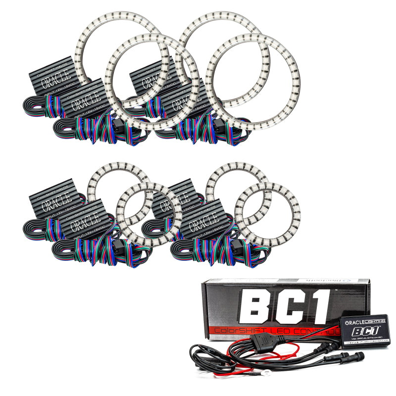 Oracle Vector Jeep Wrangler JK Grille Halo Kit - ColorSHIFT w/ BC1 Controller SEE WARRANTY - 5835-335