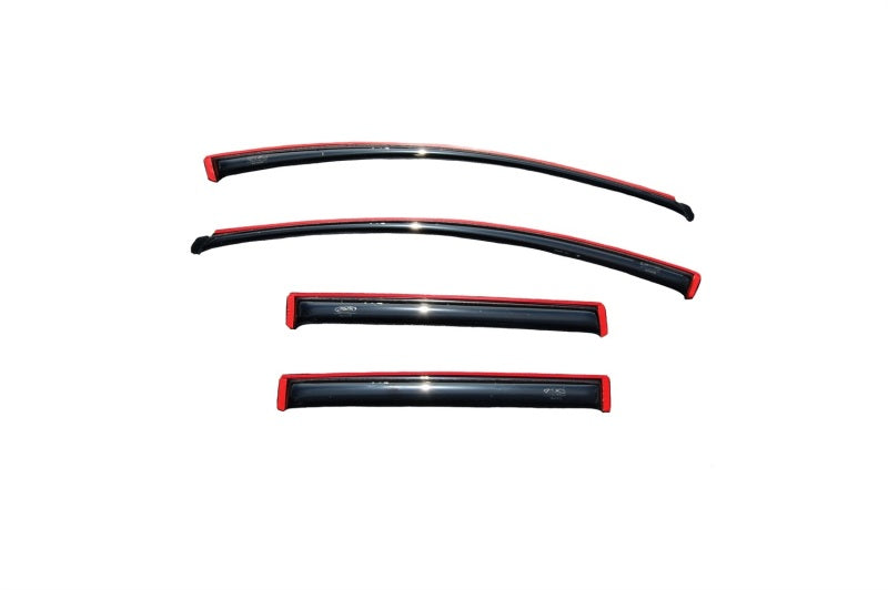 AVS 07-14 Ford Edge Ventvisor In-Channel Front &amp; Rear Window Deflectors 4pc - Smoke - 194141