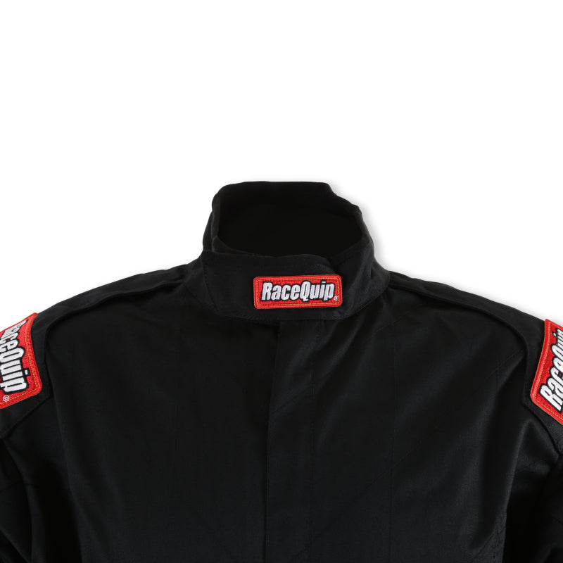 RaceQuip Black Chevron-1 Suit - SFI-1 2XL - 130907RQP