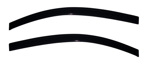 AVS 11-17 Fiat 500 Ventvisor Outside Mount Window Deflectors 2pc - Smoke - 92385 for 2012-2017 Fiat 500 - front view