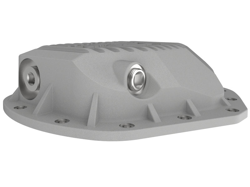 aFe Street Series Rear Differential Cover Raw w/ Machined Fins 01-18 GM Diesel Trucks V8-6.6L (td) - 46-71060A