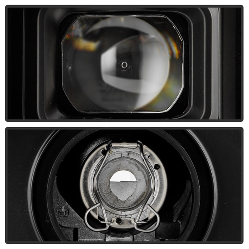 Spyder 20-23 Chevy Silverado 2500/3500 Proj Headlights - LED DRL - Black PRO-YD-CSHD20SI-SEQ-BK - 5088796