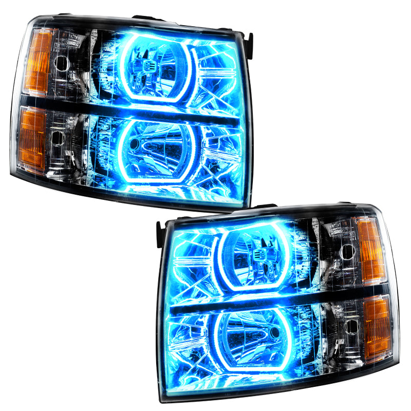 Oracle 07-13 Chevrolet Silverado SMD HL - Black - Square - ColorSHIFT w/ BC1 Controller SEE WARRANTY - 8189-335