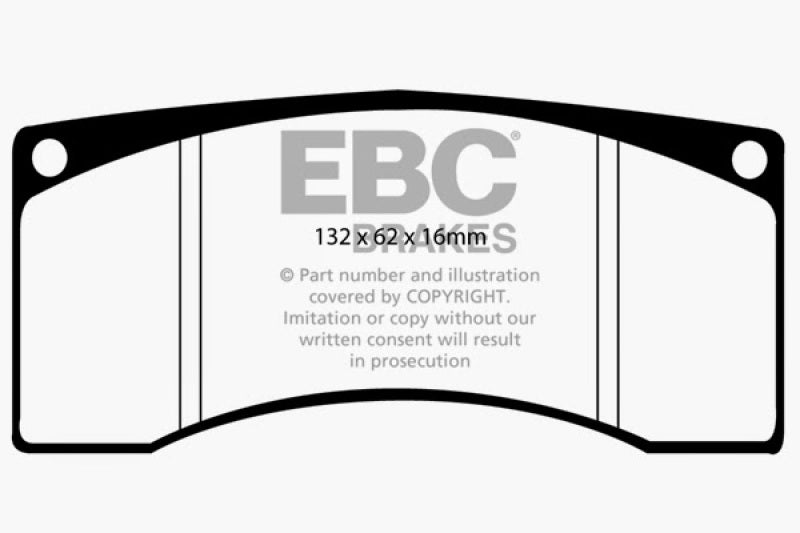 EBC Ford Saleen Mustang Alcon front calipers Redstuff Front Brake Pads - DP3016C