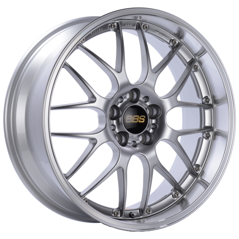 BBS RS-GT 18x11 5x130 ET45 CB71.6 Diamond Silver Center Diamond Cut Lip Wheel - RS956HDSPK