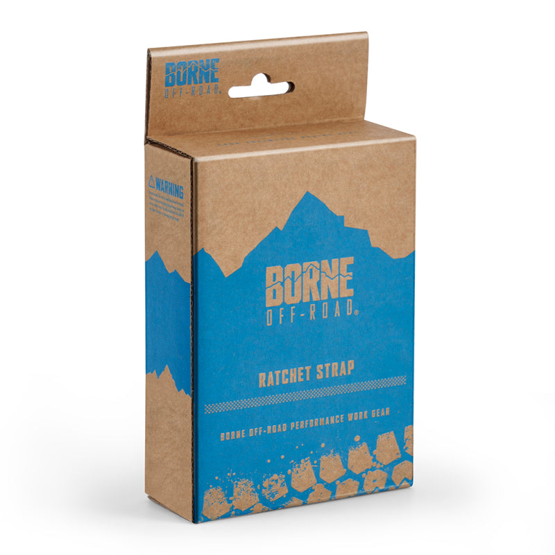 Borne Off-Road Soft Loop Tie-Down Straps (4-Pack) Blue - BNRTC-SLP-4BL