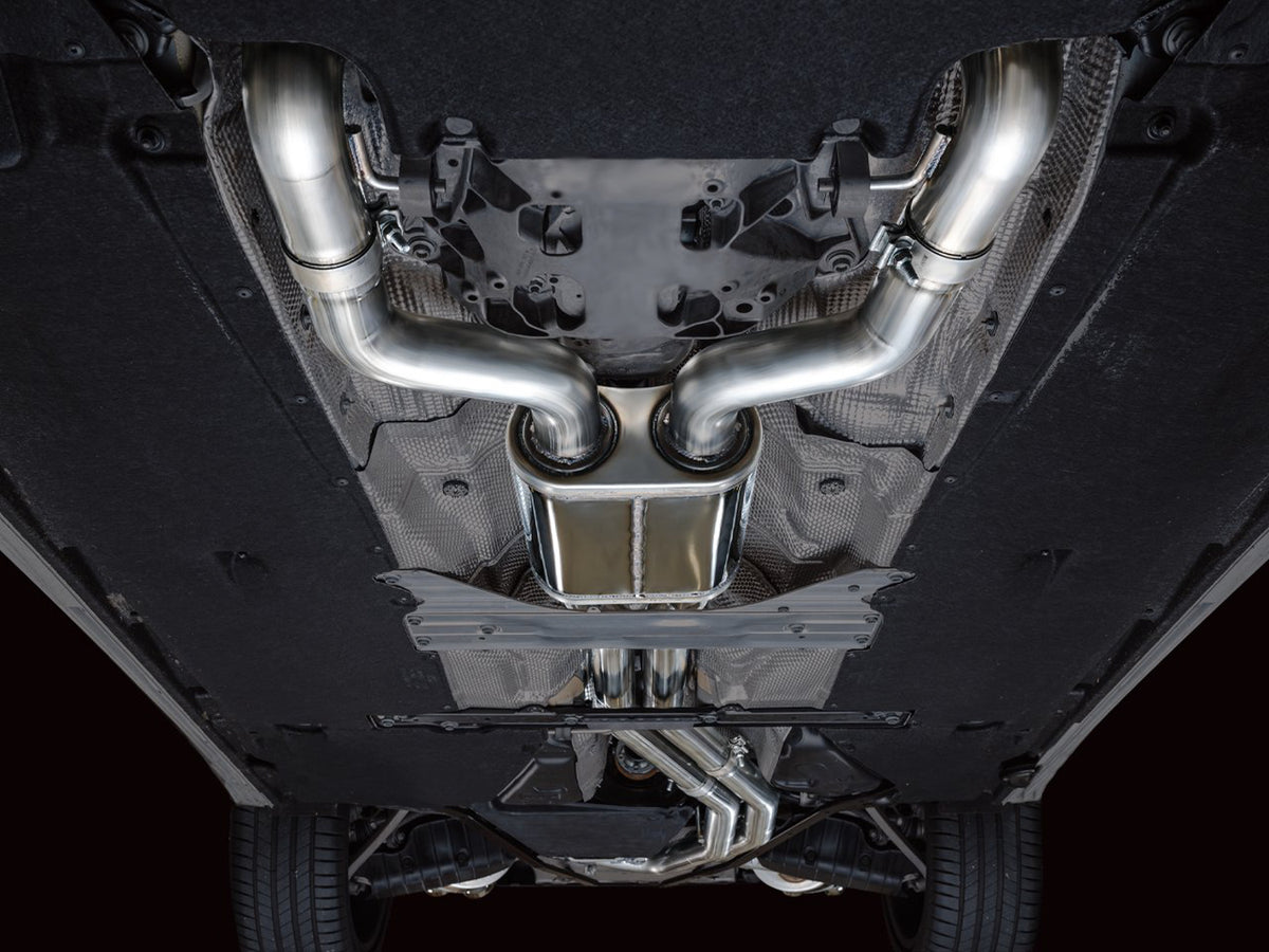 AWE Tuning 19-23 Audi C8 S6/S7 2.9T V6 AWD Track Edition Exhaust - Chrome Silver Tips - 3020-42101