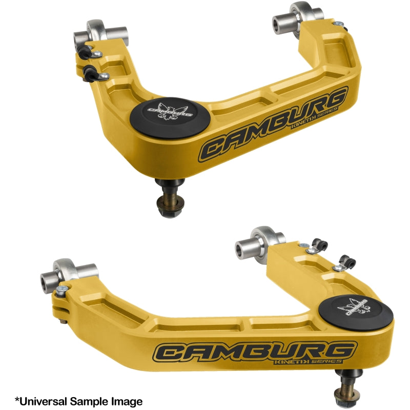 Camburg 04-20 Ford F-150 2WD/4WD KINETIK V2 Performance Billet Uniball Upper Arms - Gold - CAM-110230-GLD