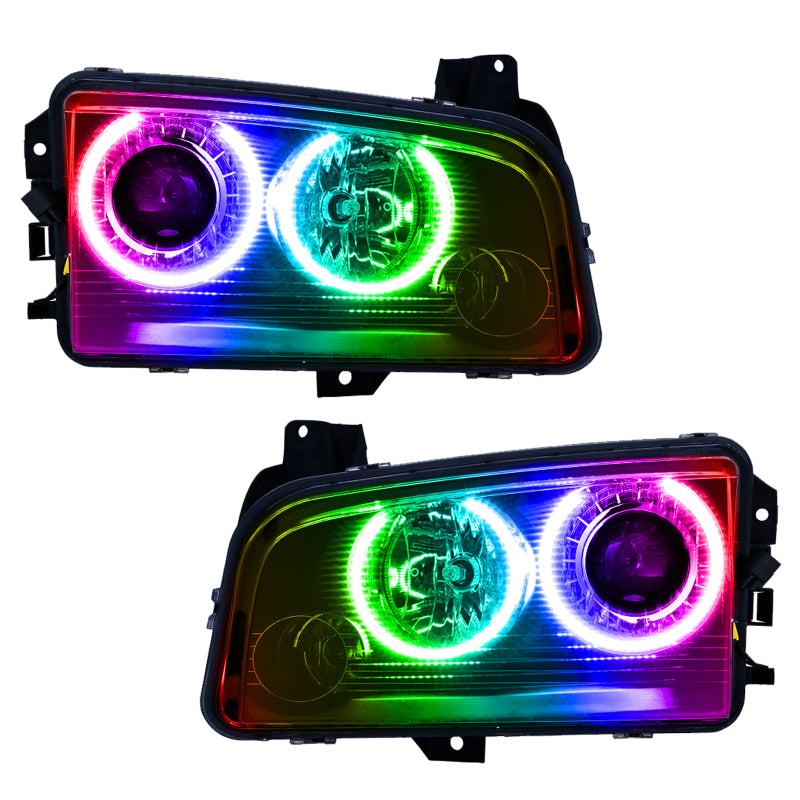 Oracle 08-10 Dodge Charger SMD HL (HID) - ColorSHIFT w/ Simple Controller SEE WARRANTY - 8179-504