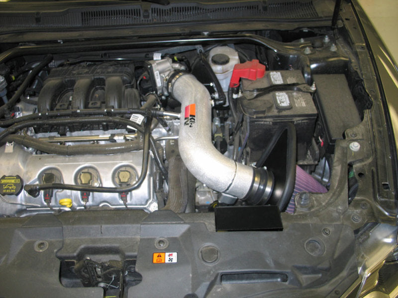 K&N 10-11 Ford Taurus 3.5L V6 Silver Typhoon Cold Air Intake - 69-3528TS for 2010-2012 Ford Taurus - detail view