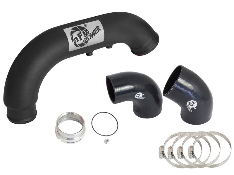 aFe BladeRunner 3in Black IC Tube Cold Side w/ Coupling &amp; Clamp Kit 2016 GM Colorado/Canyon 2.8L - 46-20269-B