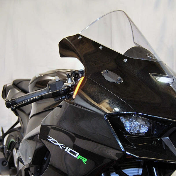 New Rage Cycles 20+ Kawasaki ZX-10R Front Turn Signals - ZX10-FS-20-BO - front view