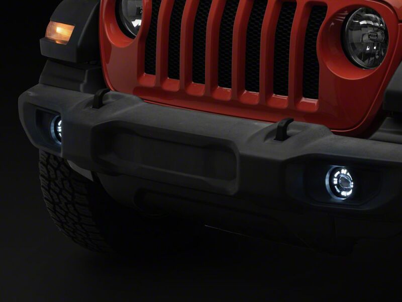 Raxiom 18-26 Jeep Wrangler JL V2 LED Fog Lights with Amber Turn Signal - J227425 - close-up view 6