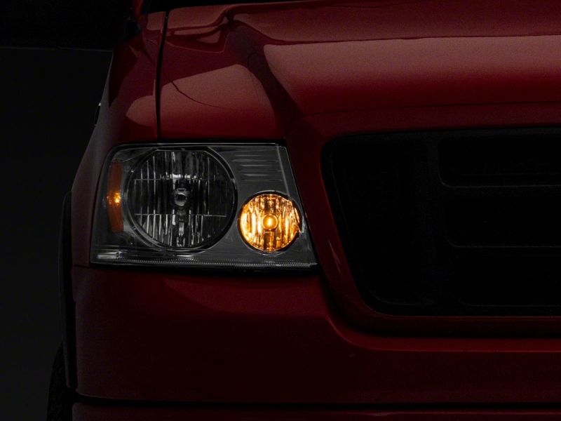 Raxiom 04-08 Ford F-150 Axial Series OEM Style Replacement Headlights- Chrome Housing (Clear Lens) - T551341