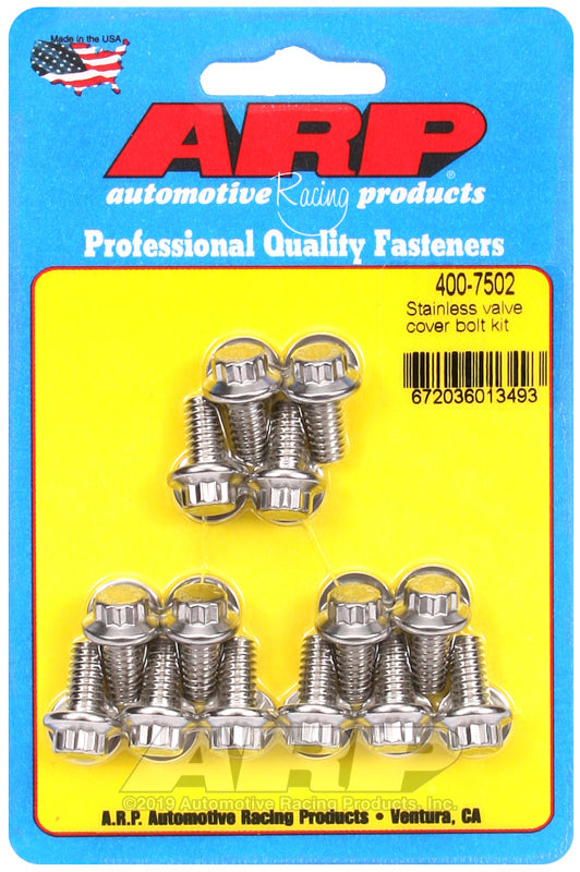 ARP SS Valve Cover Bolt Kit - 400-7502