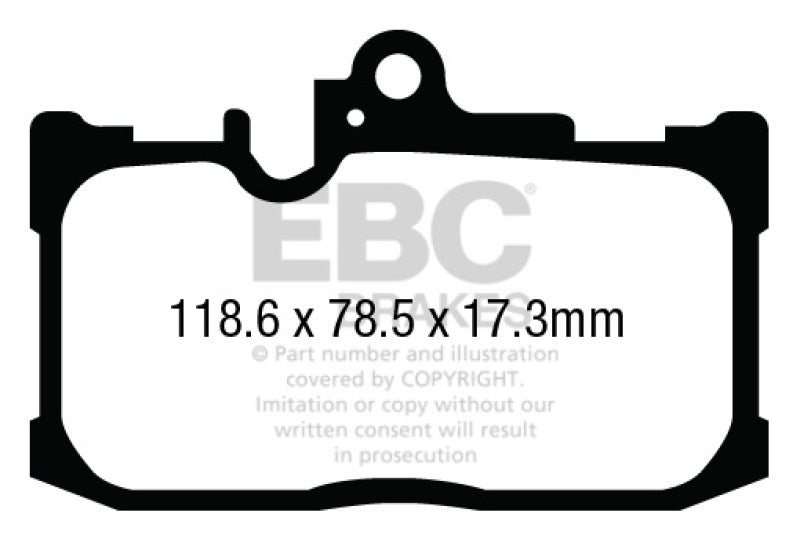 EBC 13+ Lexus GS350 3.5 F-Sport RWD Greenstuff Front Brake Pads - DP23017
