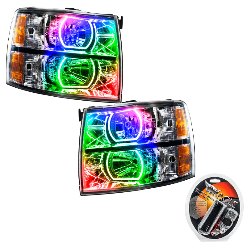 Oracle 07-13 Chevrolet Silverado SMD HL - Square Style - ColorSHIFT SEE WARRANTY - 8188-330