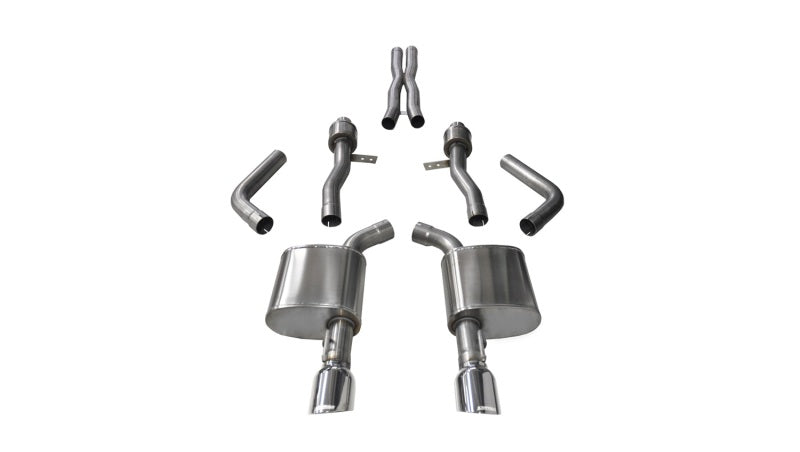 Corsa 2015-2023 Dodge Charger SRT / Scat Pack / R/T 6.4L Polished Sport Cat-Back Exhaust - 14995