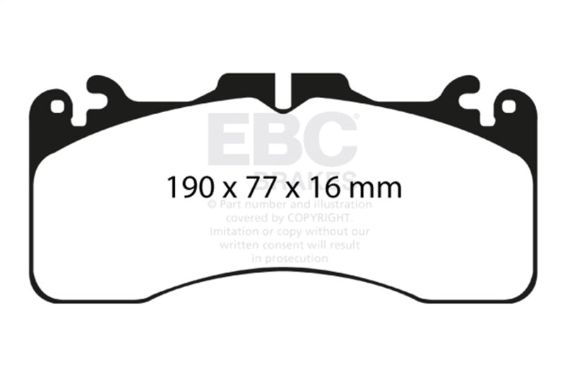EBC 09+ Lexus LS460 4.6 Sport Greenstuff Front Brake Pads - DP21867