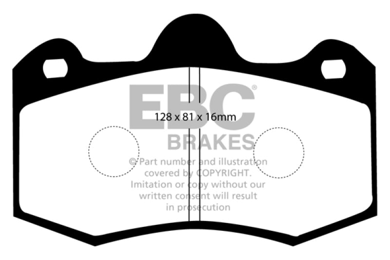 EBC 11+ Mclaren MP4-12C 3.8 Twin Turbo Bluestuff Rear Brake Pads - DP5036NDX
