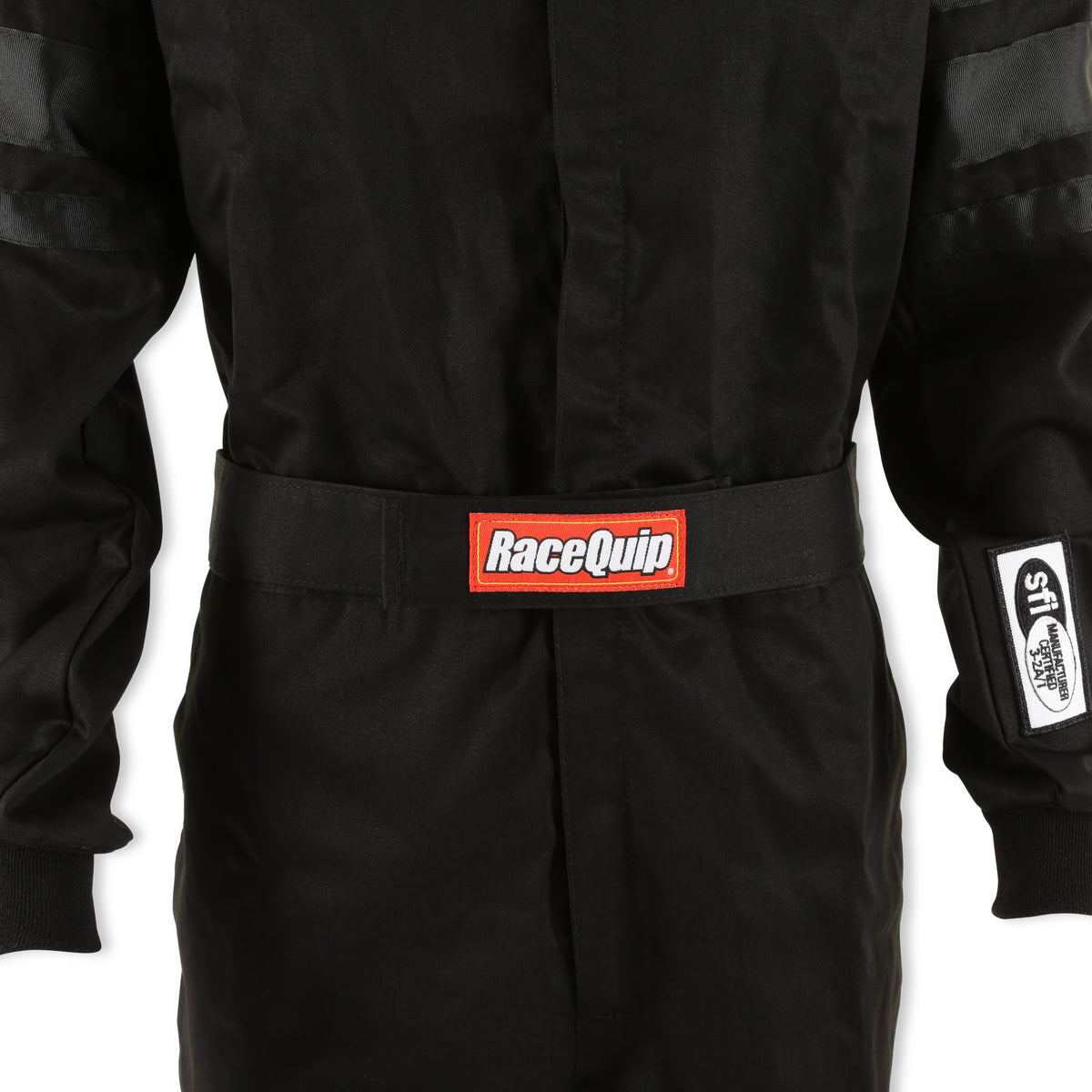 RaceQuip Black SFI-1 1-L Suit - Medium Tall