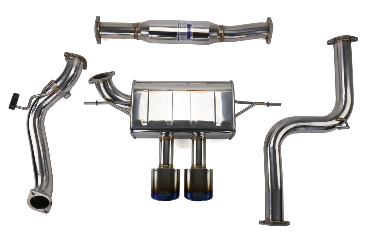 Invidia 13+ Ford Focus ST Q300 Oval Titanium Tip Cat-back Exhaust - HS13FFSQ32OT