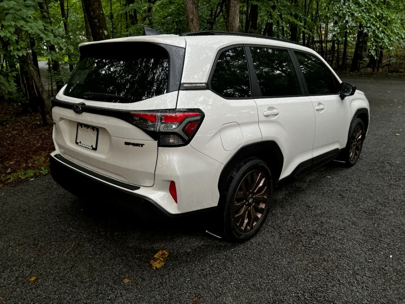 Rally Armor 2025 Subaru Forester Black UR Mud Flap w/Metallic Black Logo - MF132-UR-BLK-MBK