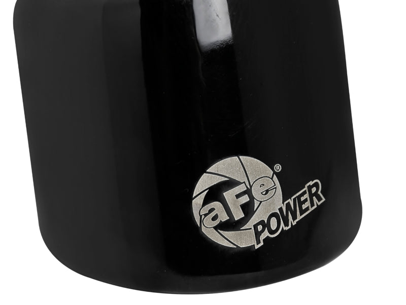 aFe MACH Force-Xp 409 SS Clamp-On Exhaust Tip 2.5in. Inlet / 4in. Outlet / 6in. L - Black - 49T25404-B06