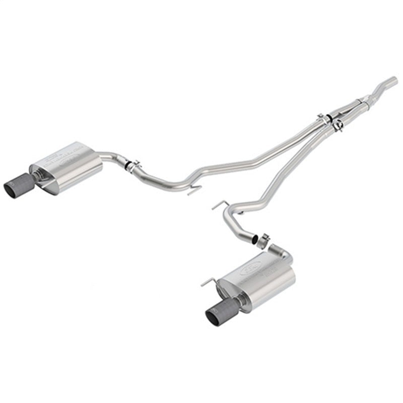 Ford Racing 2018 Mustang 2.3L Ecoboost Cat-Back Touring Exhaust System w/Carbon Fiber Tips - M-5200-M4TFA