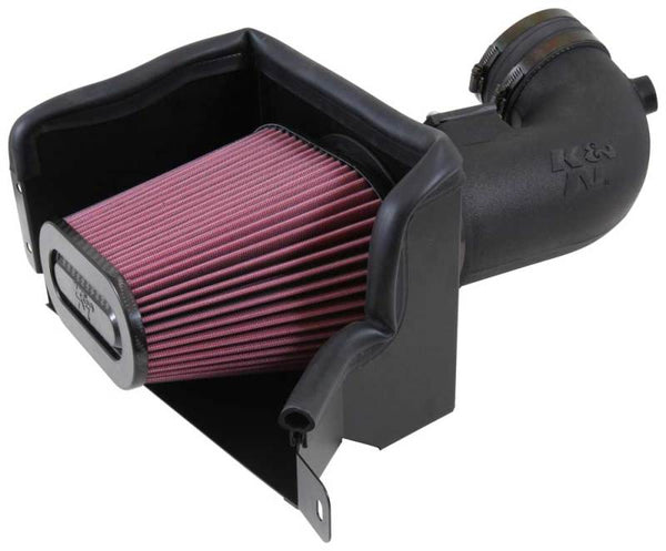 K&N 14-15 Chevrolet Corvette 6.2L V8 F/I Performance Intake Kit - 57-3081 for 2014-2019 Chevrolet Corvette - front view