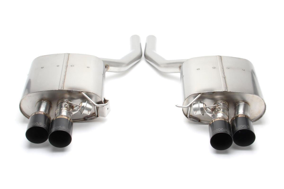 Dinan - Free Flow Axle-Back Exhaust - 2011-2016 BMW 550i - D660-0036-BLK